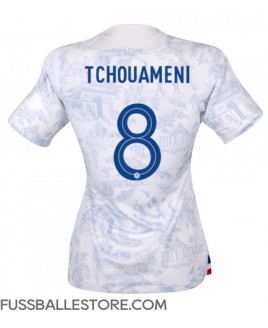 Günstige Frankreich Aurelien Tchouameni #8 Auswärtstrikot Damen WM 2022 Kurzarm